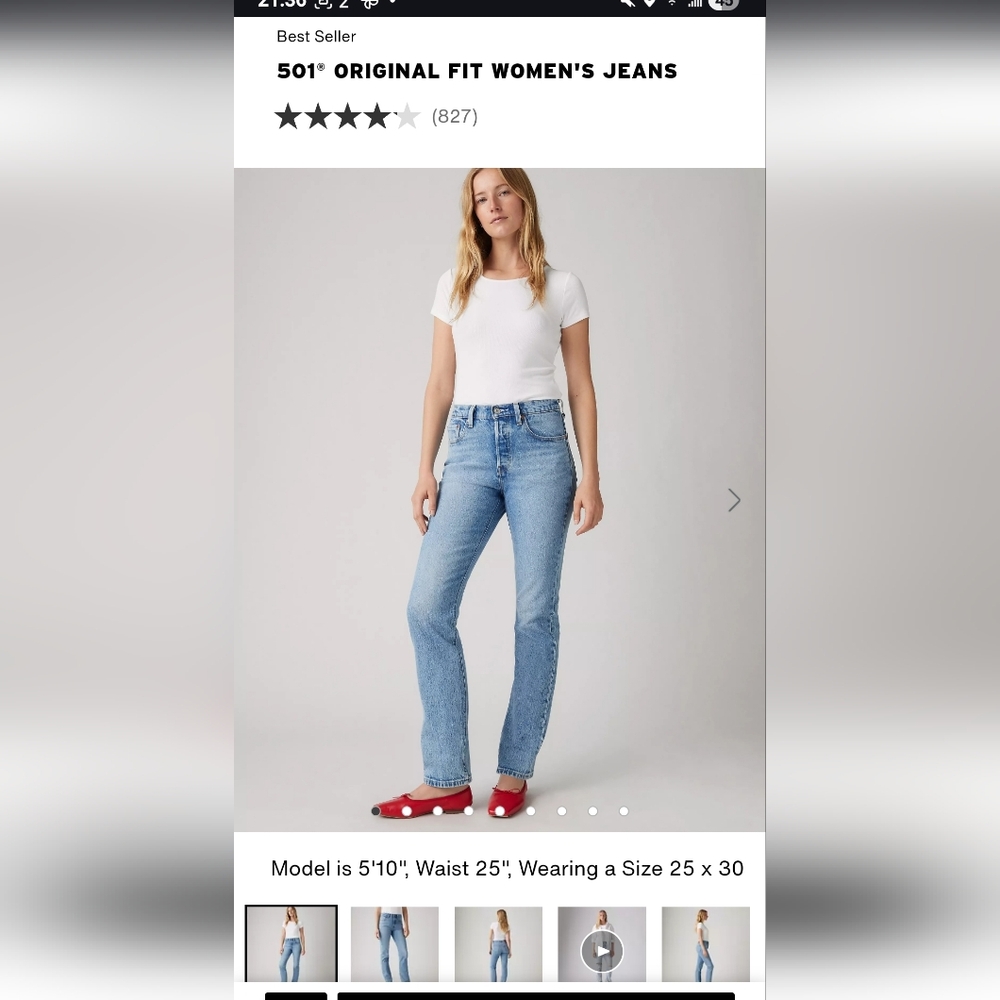 Levis 501 Original Jeans